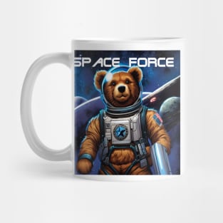 Teddy as a new recruit in the space Force Mug